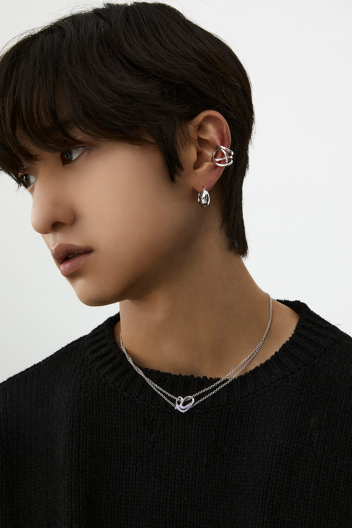 DRÔLE FAUTE ONE TOUCH EARRINGS / MEDIUM : 네프피스