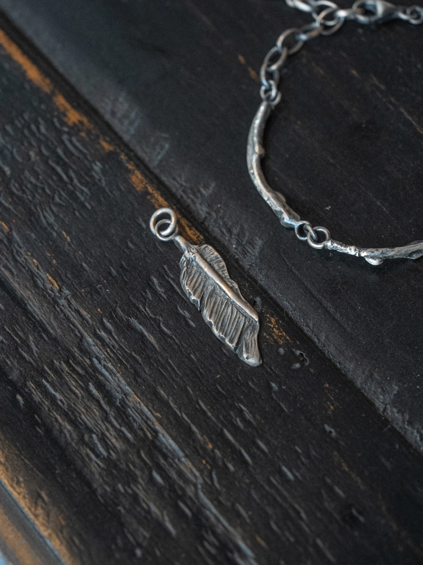 PDCT10 빈티지 깃털 팬던트 : J.cle 제이끌레