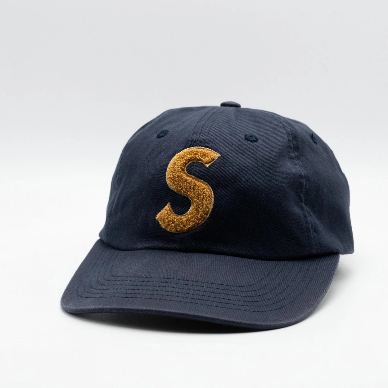 SUPREME CHENILLE S LOGO 6-PANEL NAVY : Paramade Pickers