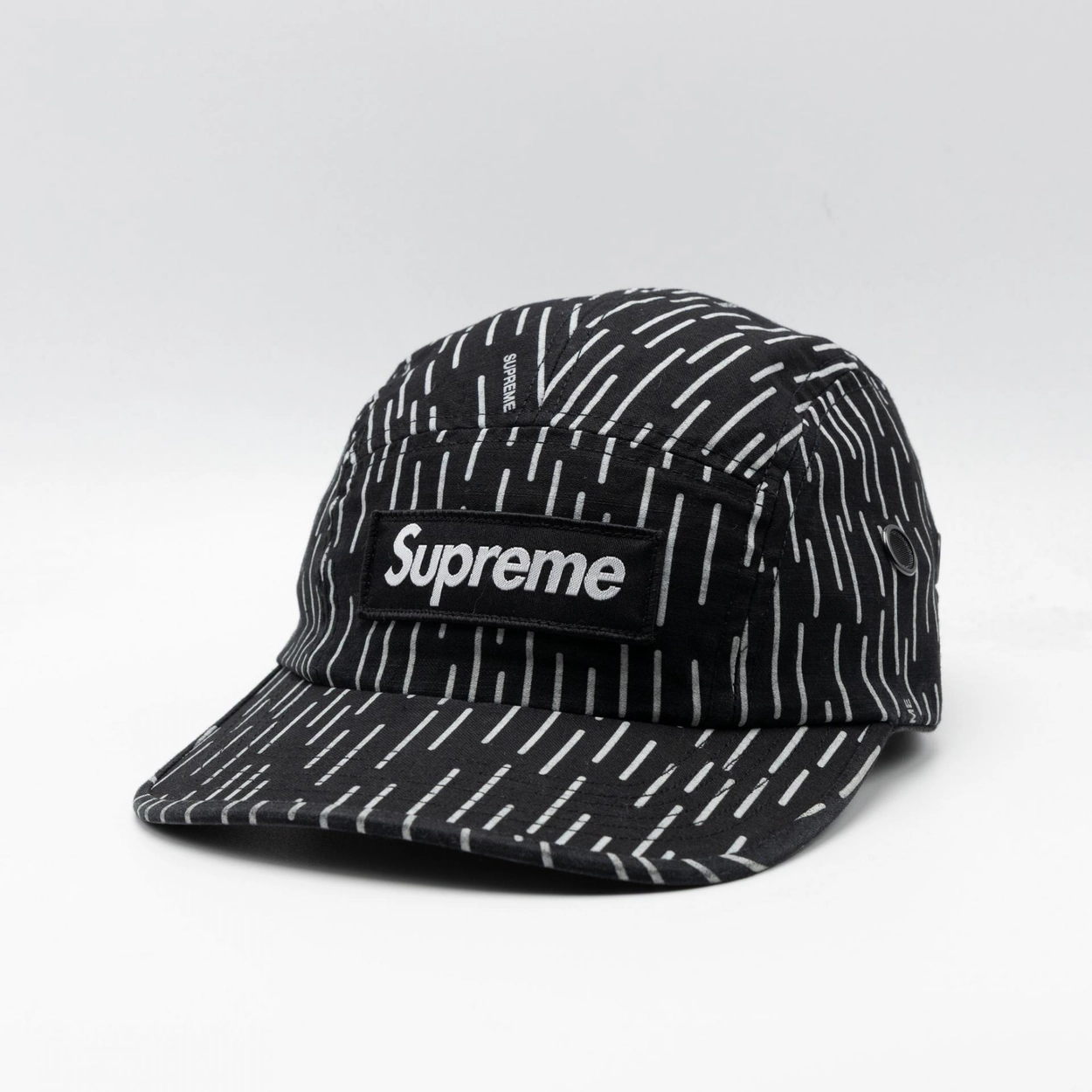 SUPREME MILITARY CAMP CAP BLACK RAINDROP 24FW : Paramade