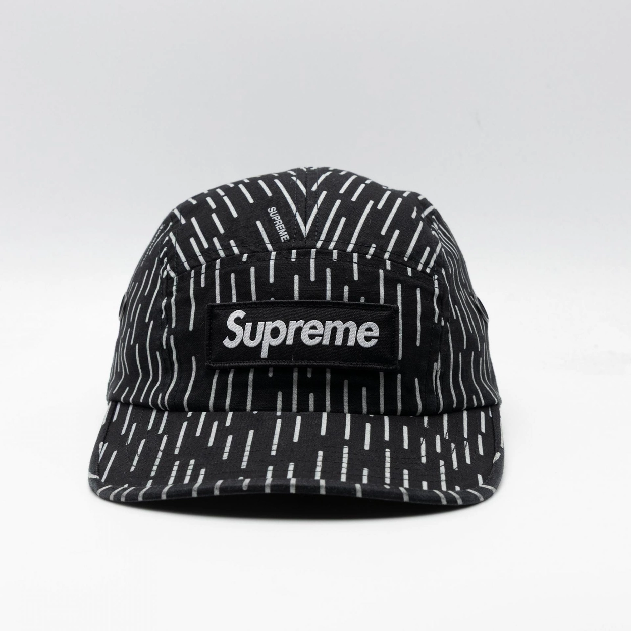 SUPREME MILITARY CAMP CAP BLACK RAINDROP 24FW : Paramade