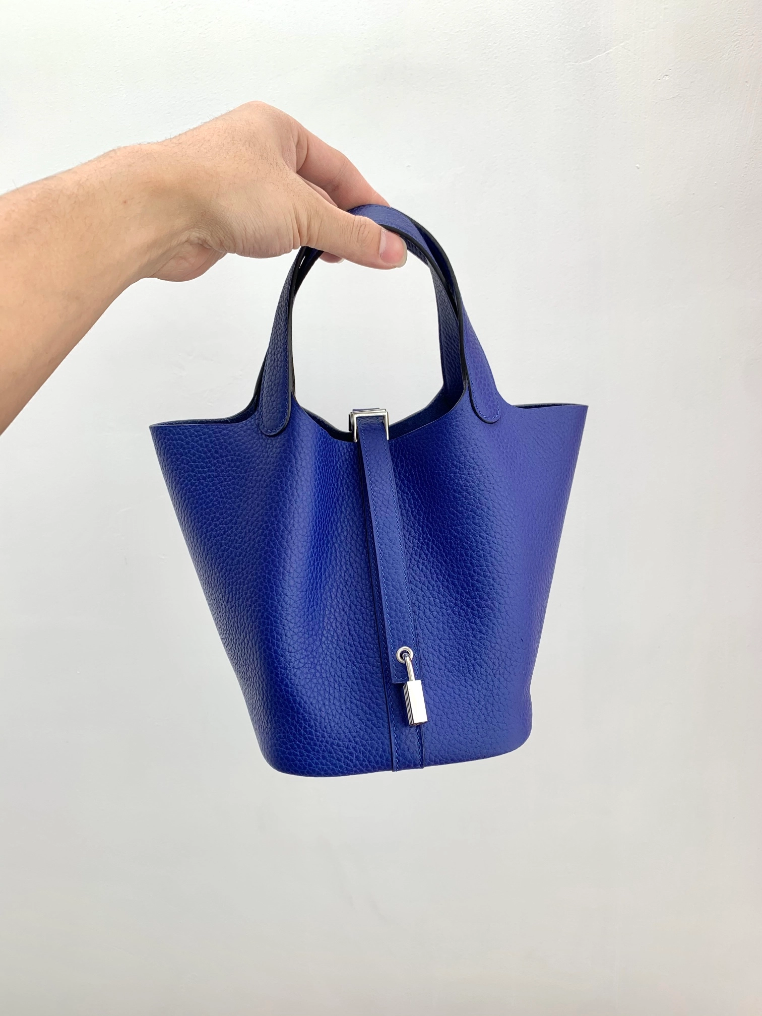 에르메스 피코탄 PM Blue electrique (Clemence)