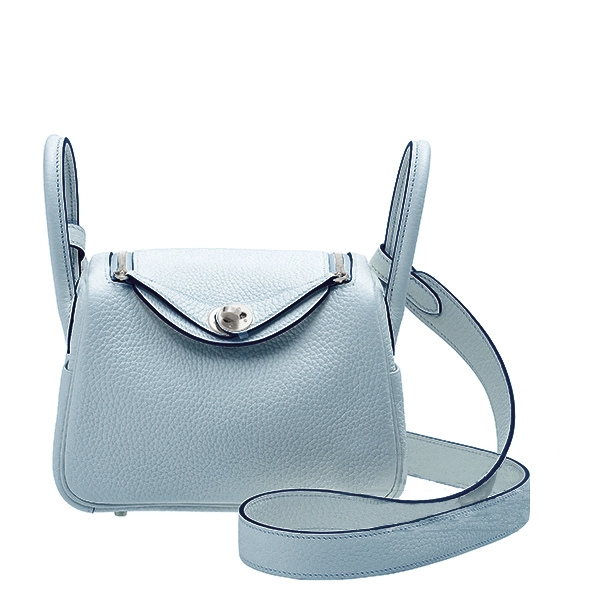 에르메스 린디 26 Blue brume (Clemence)