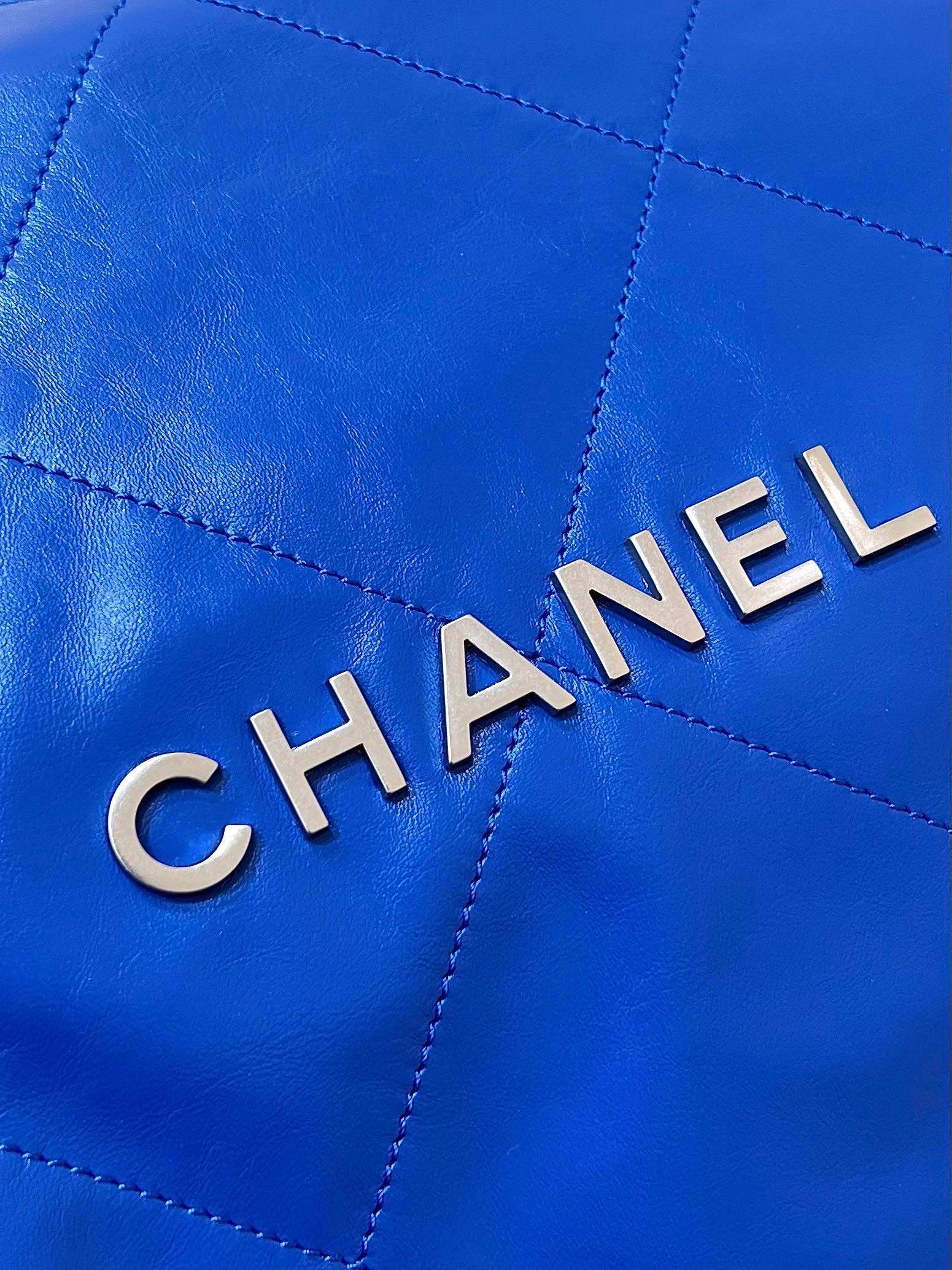샤넬 22백 스몰 블루 실버