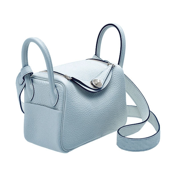에르메스 린디 26 Blue brume (Clemence)
