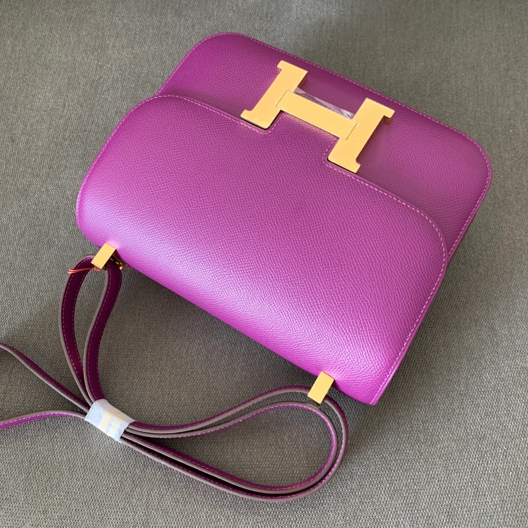 에르메스 콘스탄스 24 Anemone purple (Epsom)