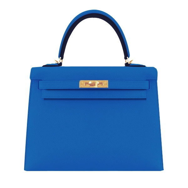 에르메스 켈리백 25 Tanzania blue (Epsom)