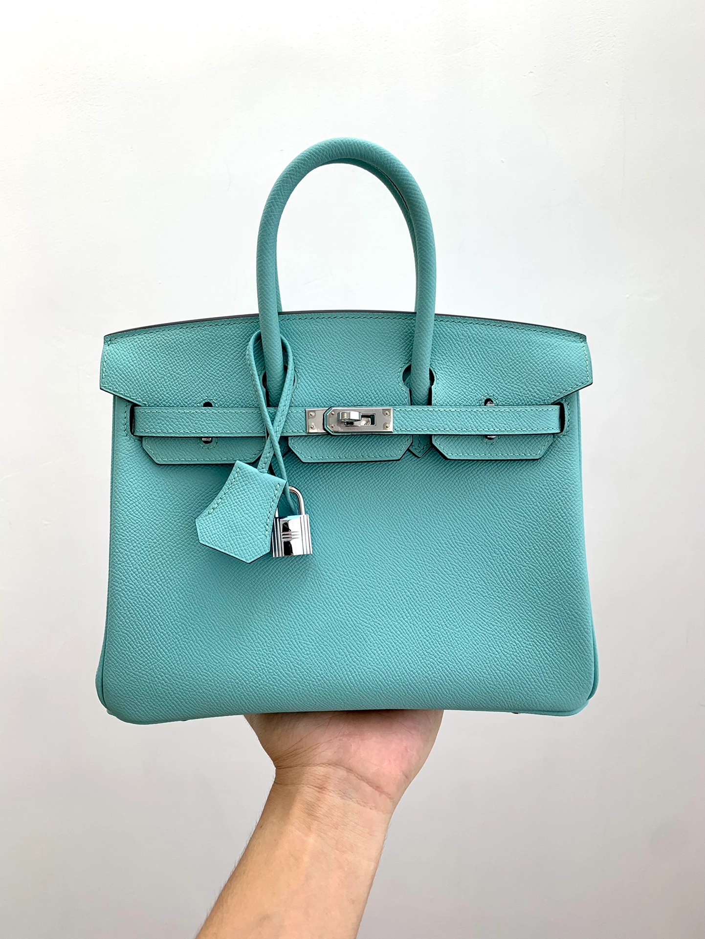 에르메스 버킨 25 Atoll macaron (Epsom)