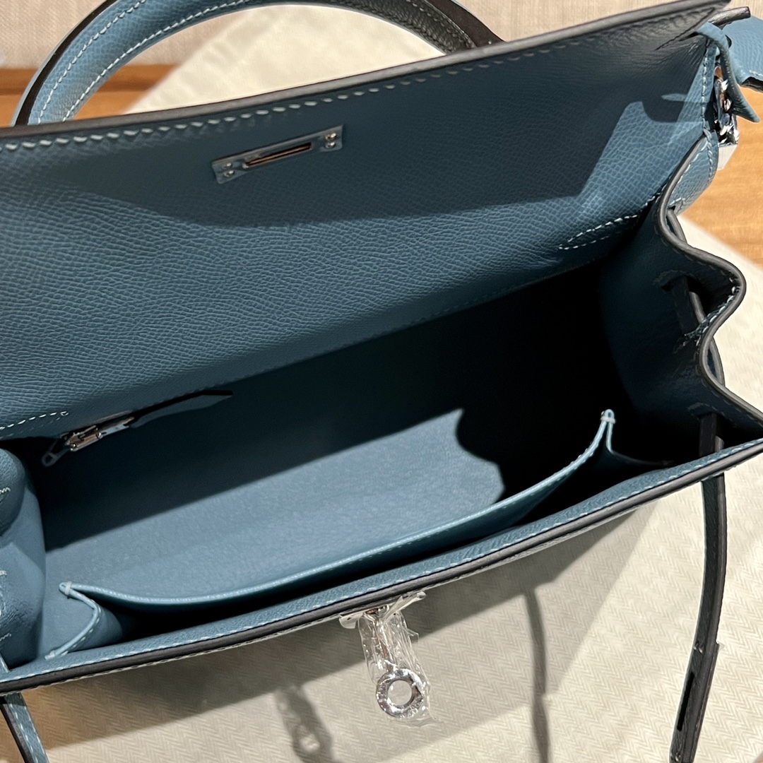 에르메스 켈리백 25 Blue ciel (Epsom)
