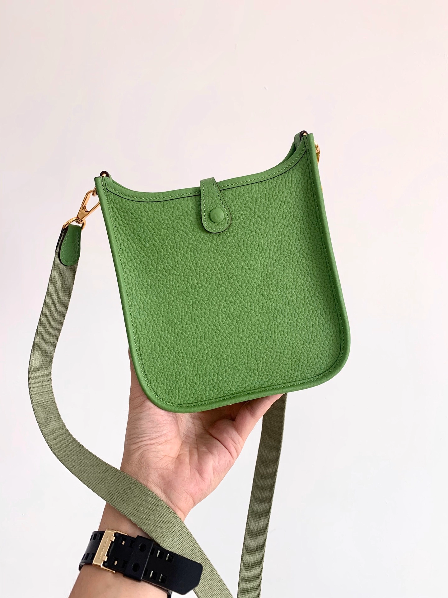 에르메스 에블린 TPM Apple green (Clemence)