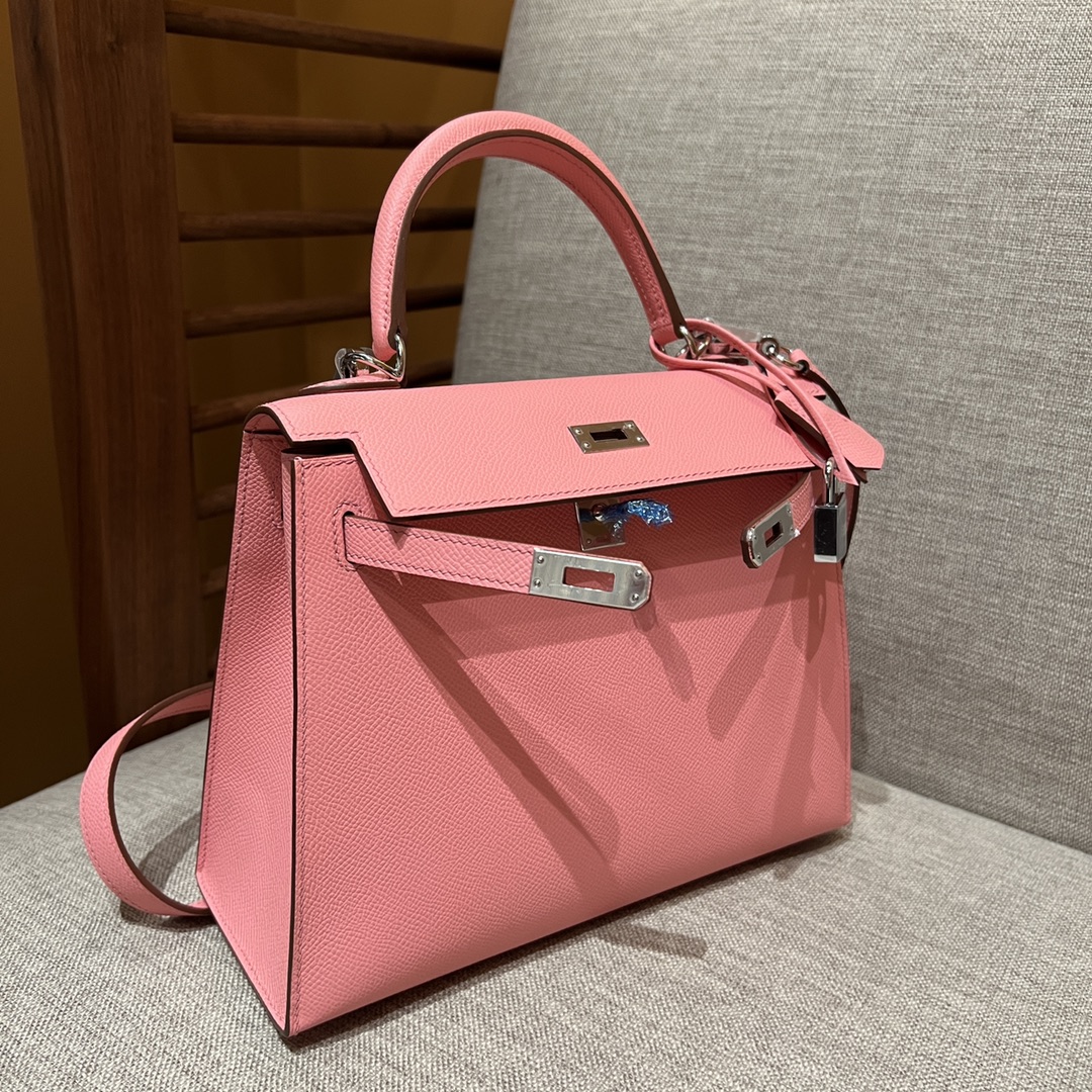 에르메스 켈리백 25 Rose sakura (Epsom)