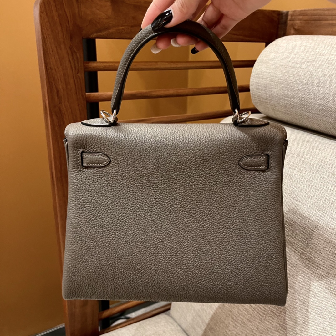 에르메스 켈리백 25 Gris etain (Togo)
