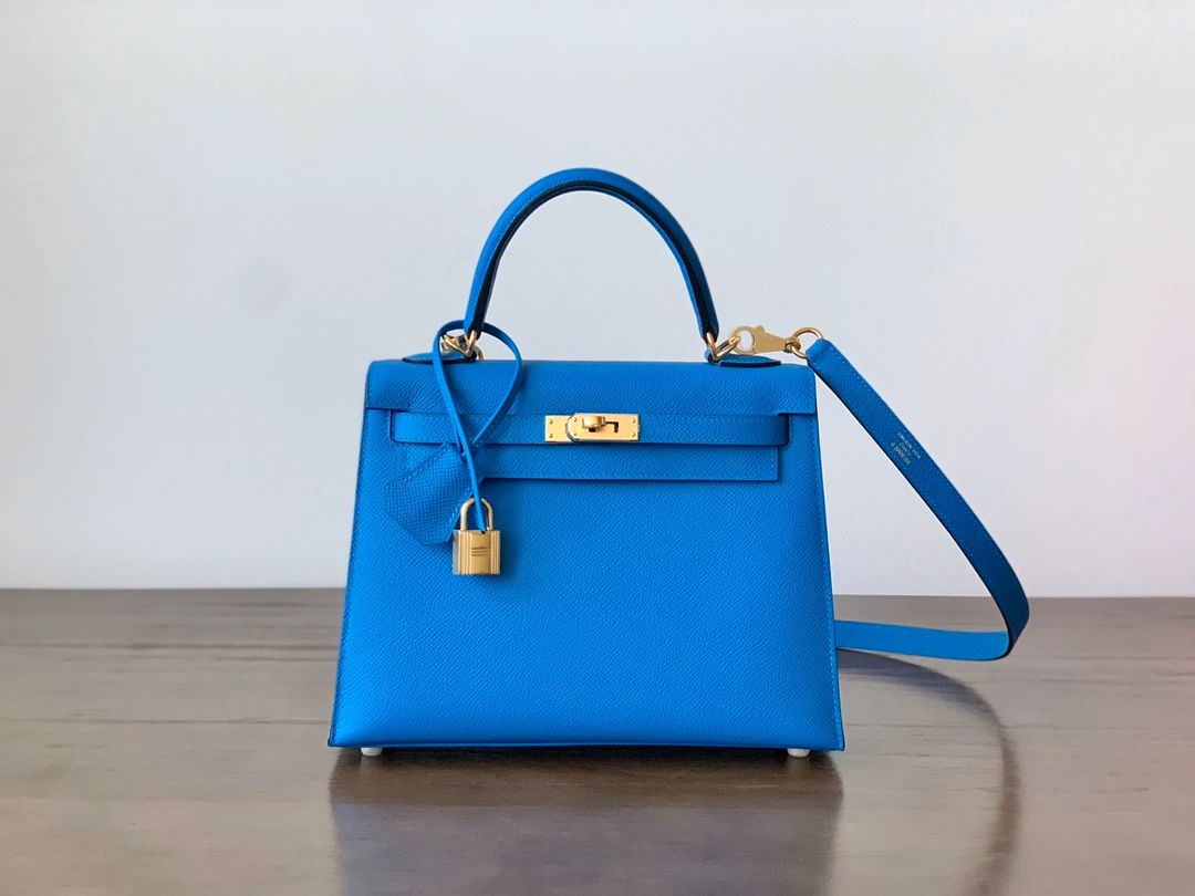 에르메스 켈리백 25 Tanzania blue (Epsom)