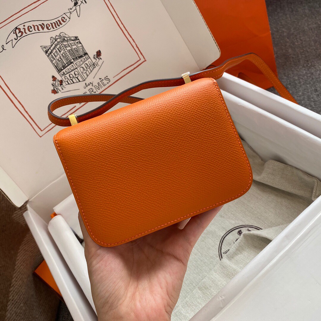에르메스 콘스탄스 14 Orange (Epsom)