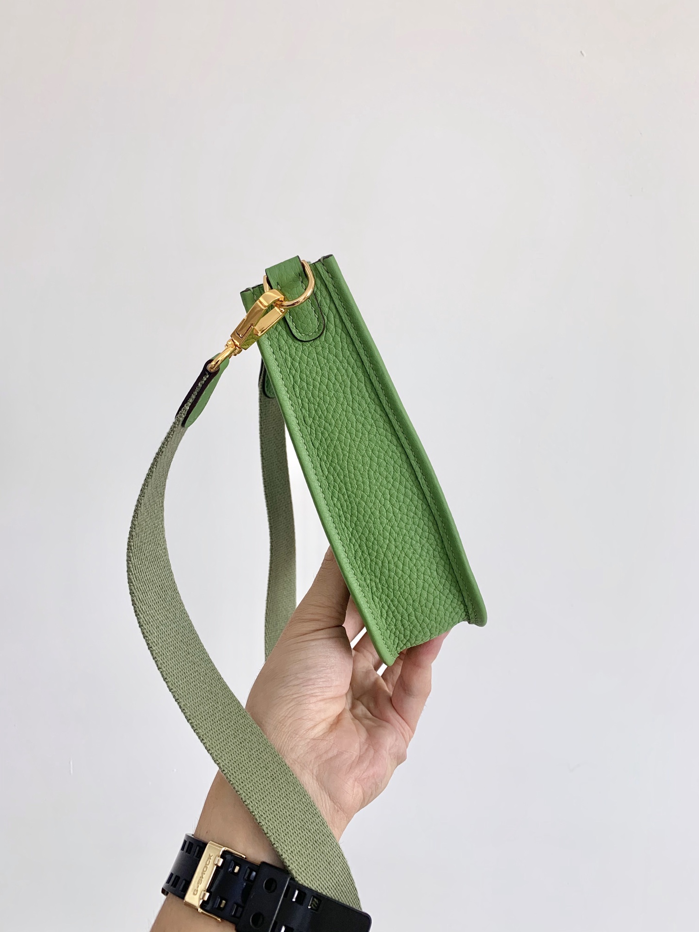 에르메스 에블린 TPM Apple green (Clemence)