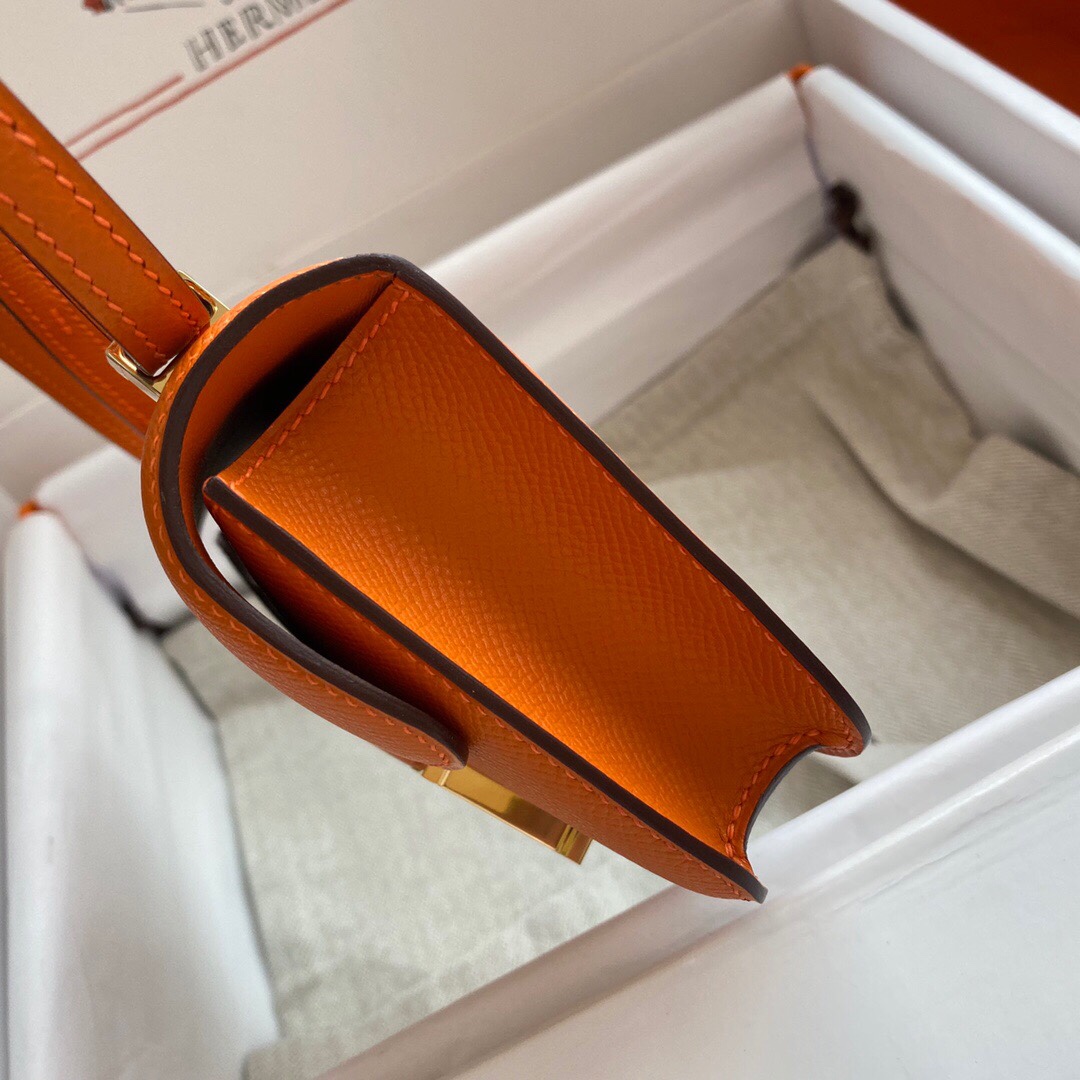 에르메스 콘스탄스 14 Orange (Epsom)