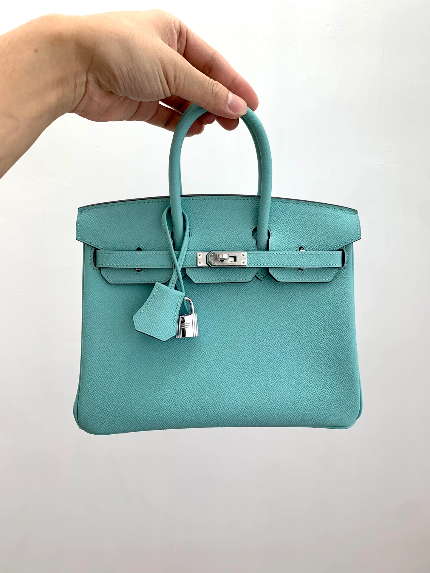 에르메스 버킨 25 Atoll macaron (Epsom)