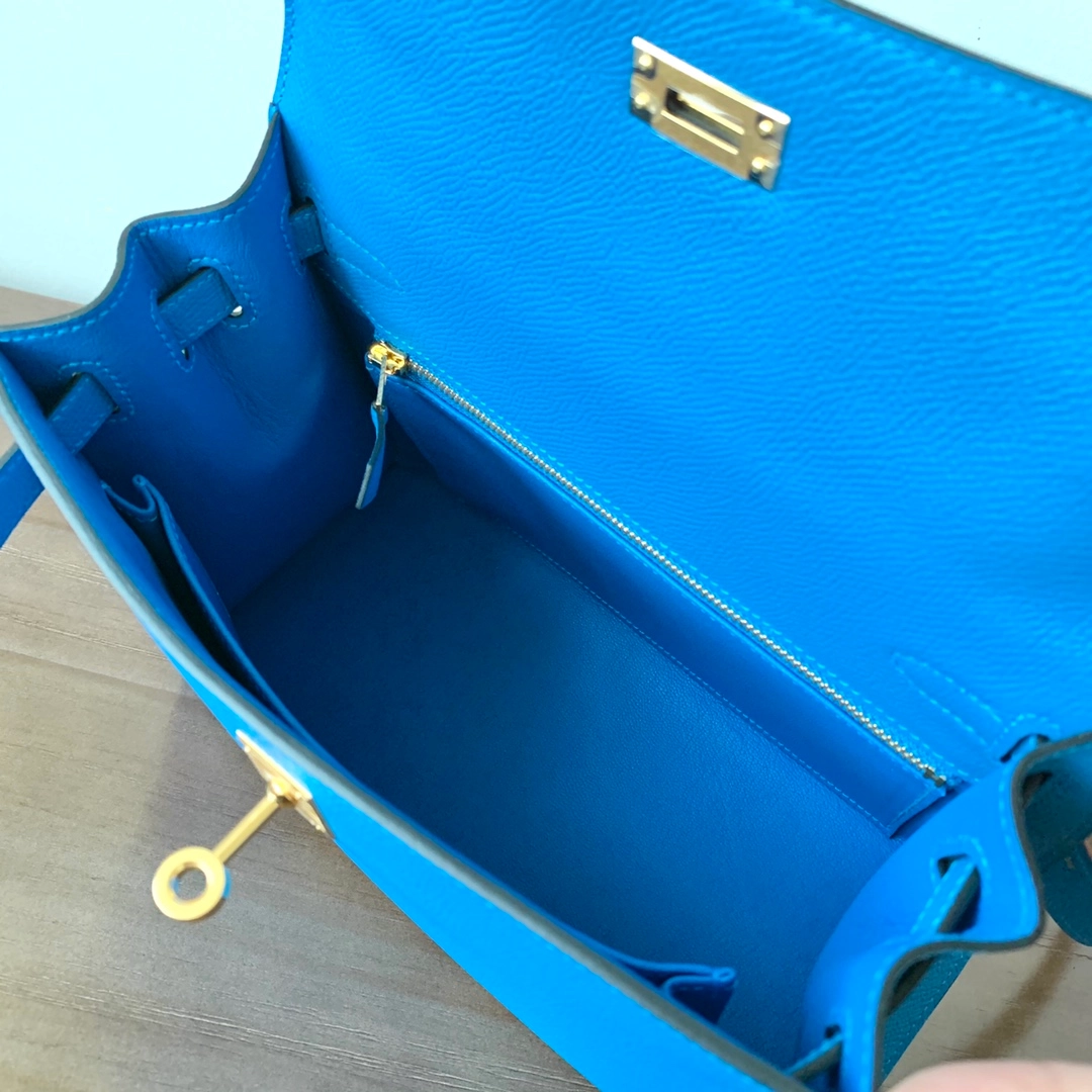 에르메스 켈리백 25 Tanzania blue (Epsom)