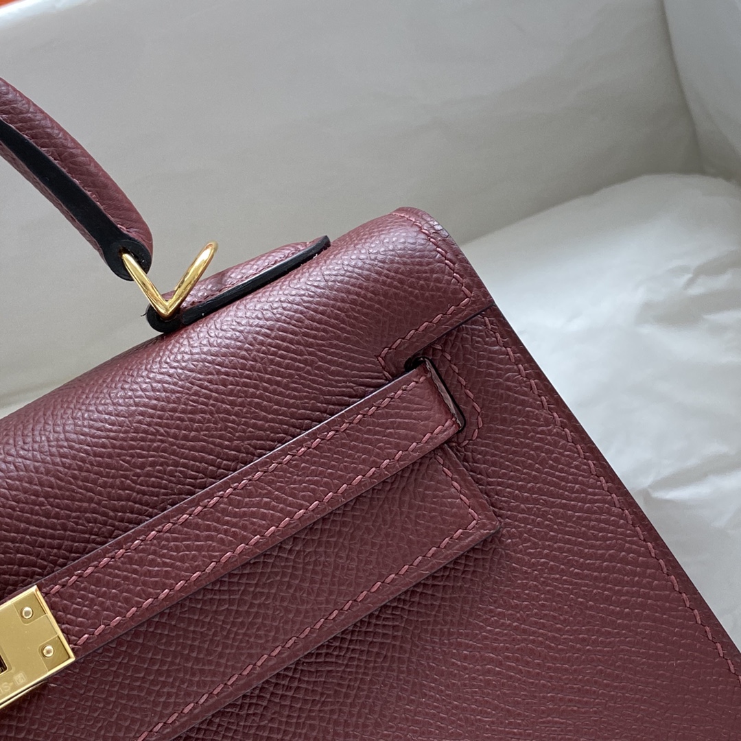 에르메스 켈리백 25 Bordeaux (Epsom)