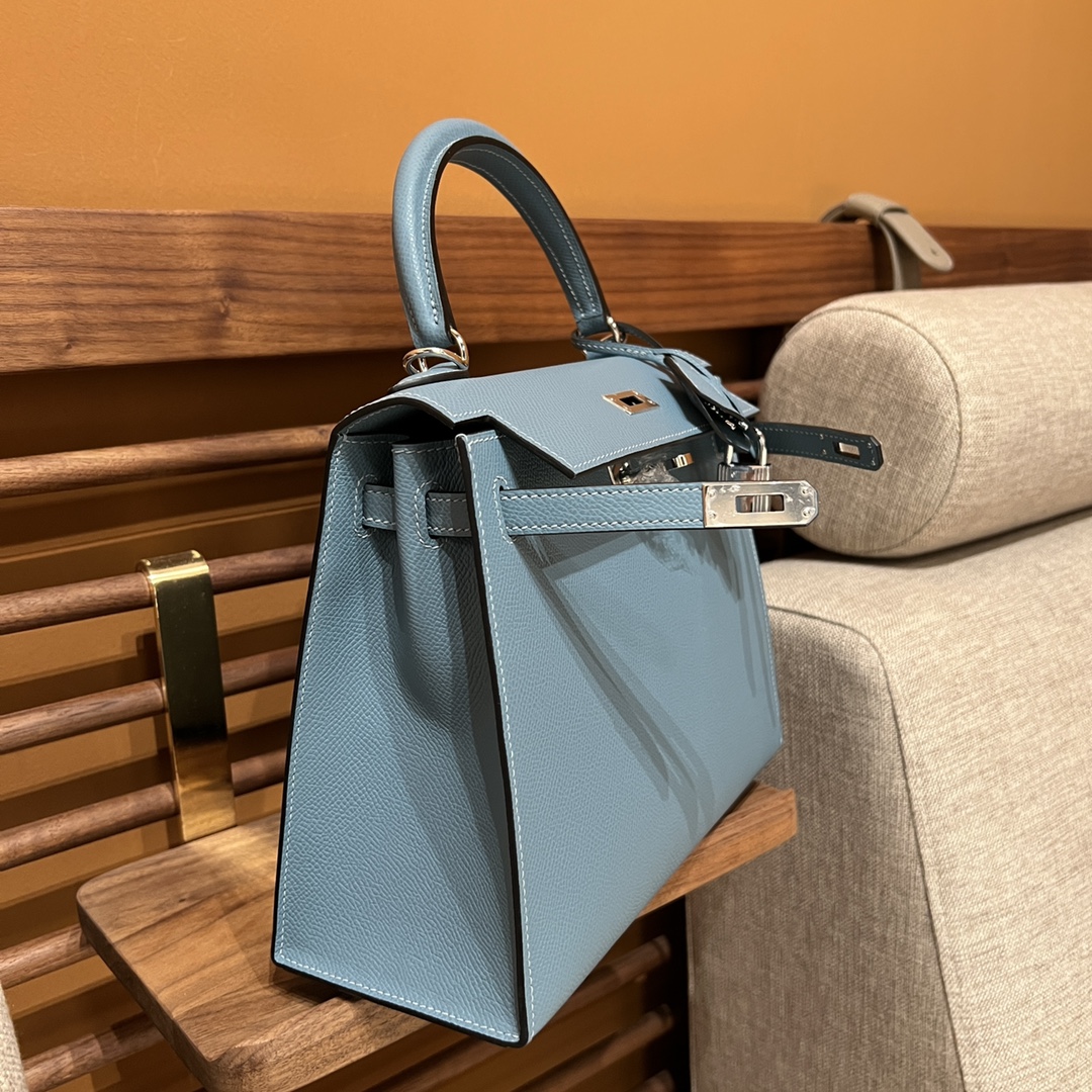 에르메스 켈리백 25 Blue ciel (Epsom)