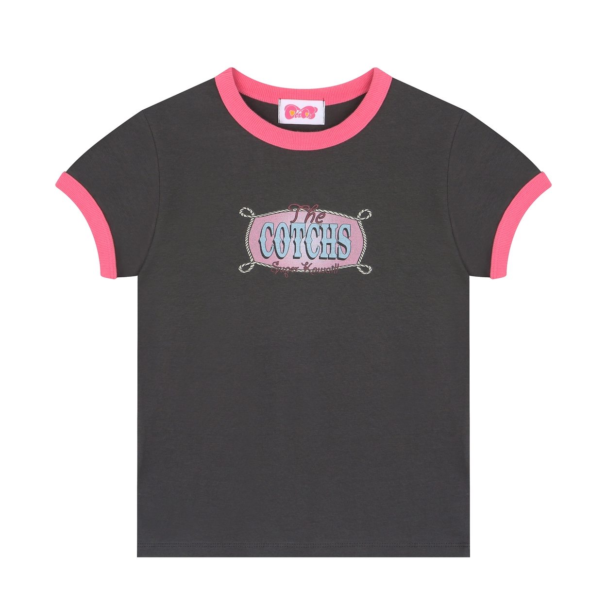 【COTCHS】25SS PLEASE RINGER TOP (GIRLS) FULL TILT Essentials Girls Ringer Tee - BLACK COMBO | Tillys