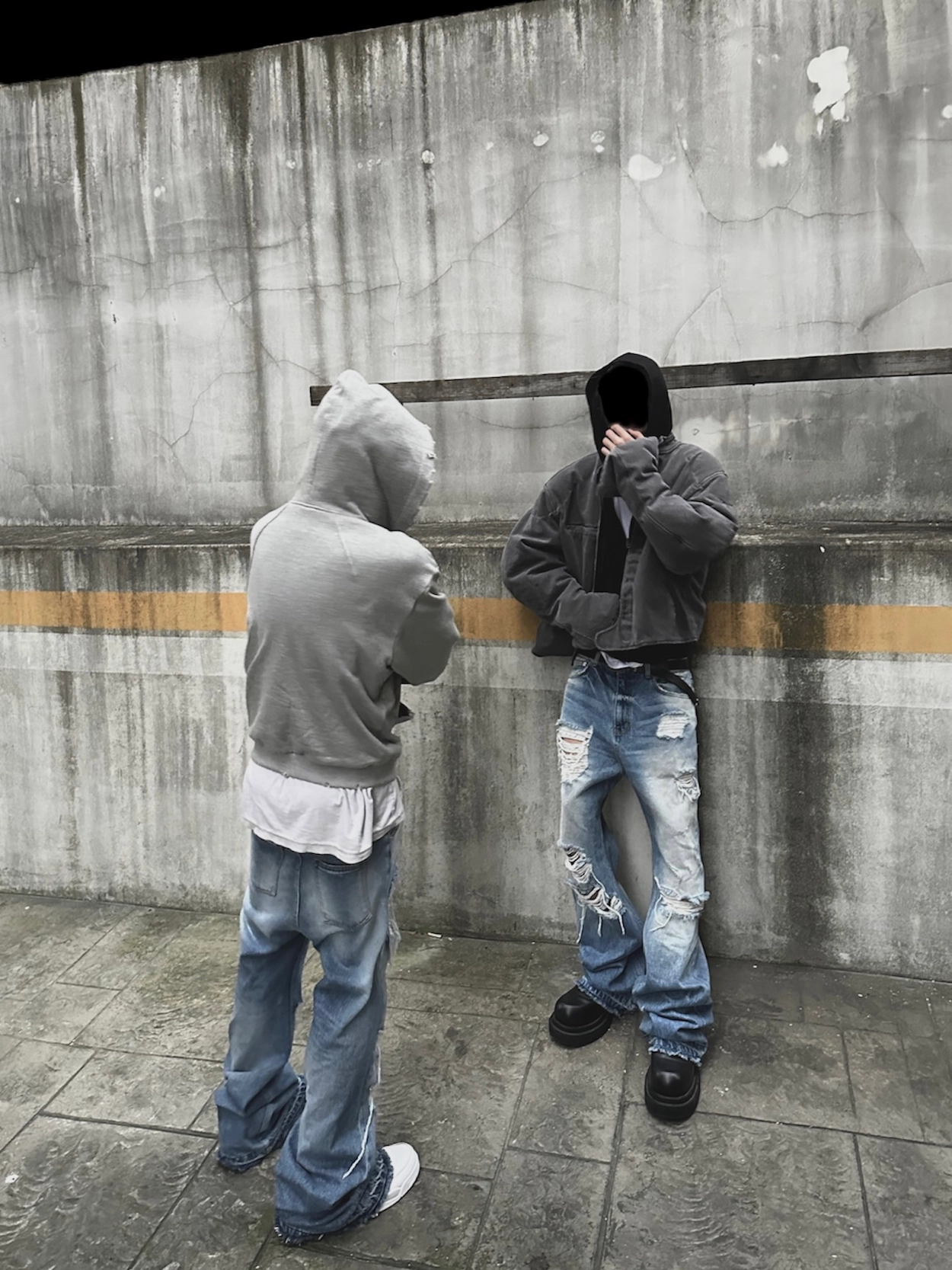 Emostanceclub エモスタンスクラブ ワイドフレアジーンズ1