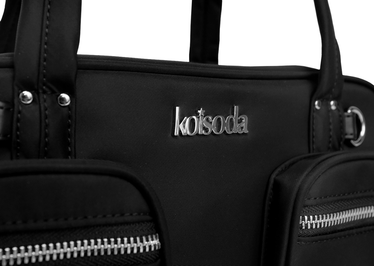 定価35,200円　KOOI 20AW NO BAG NEED COAT KITE OVERSIZED SHOULDER BAG - NYLON - BLACK | COS