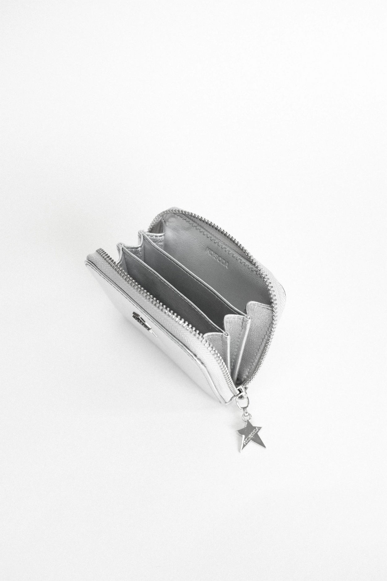 STAR card wallet (silver) : KOISODA STAR card wallet (silver) : KOISODA