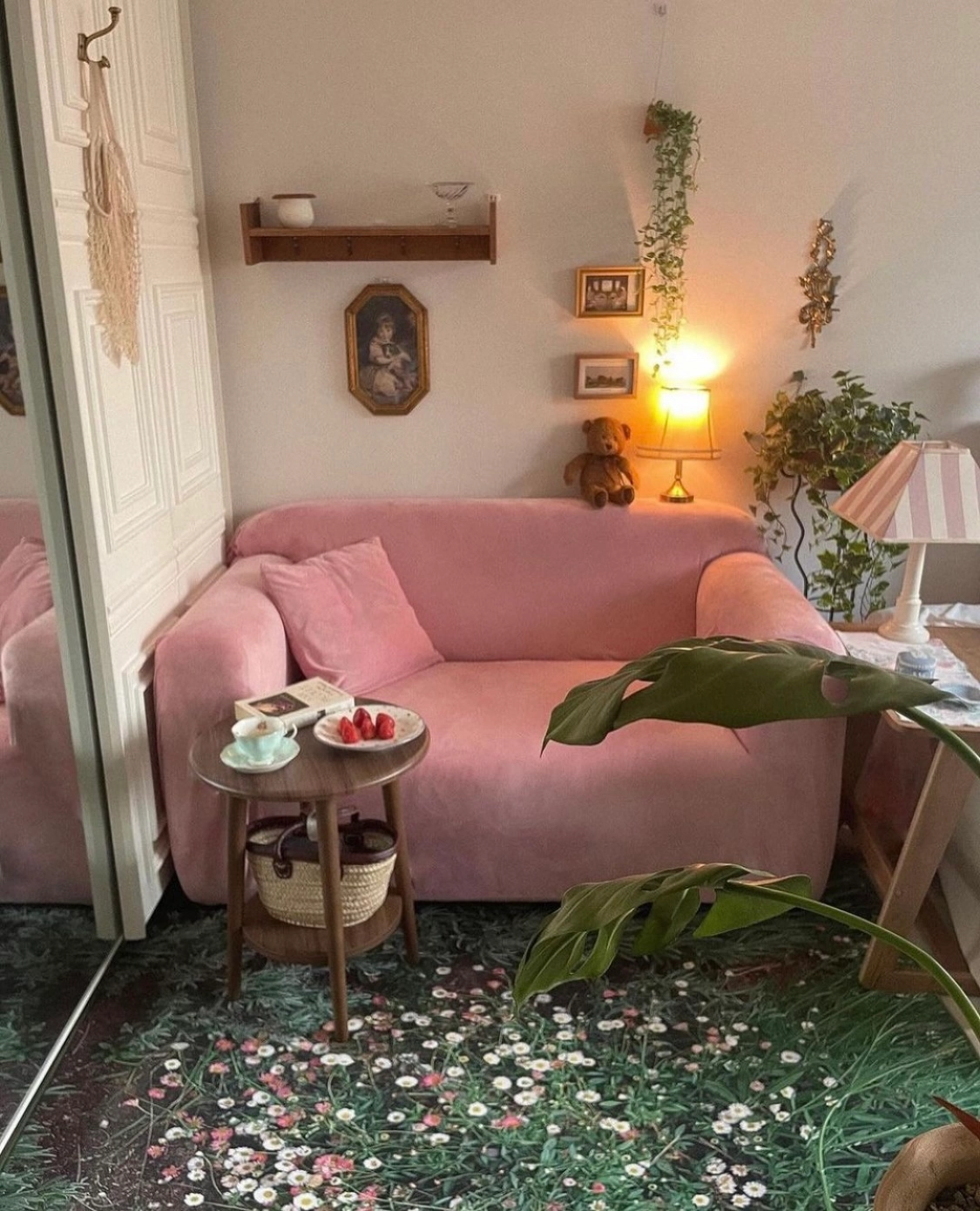 Flower garden, landscape rug