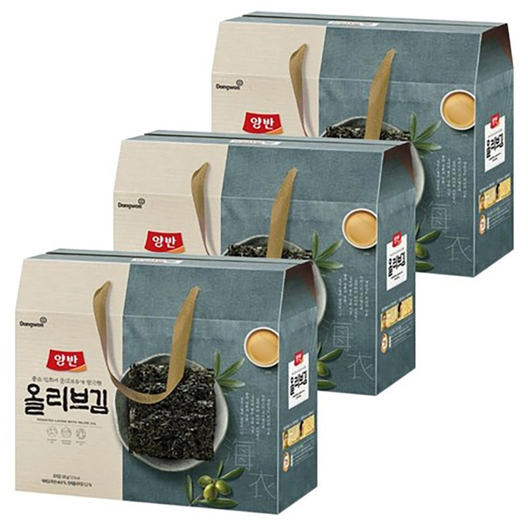 2027 동원 올리브 김 식탁 케이스 96g(24PX4g) 3세트