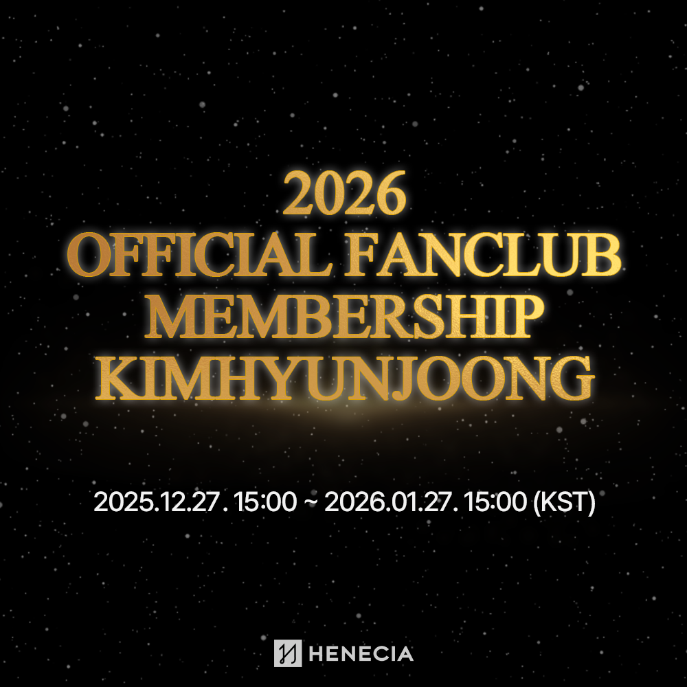 MEMBERSHIP] 2026 KIMHYUNJOONG OFFICIAL FANCLUB : KIM HYUN JOONG