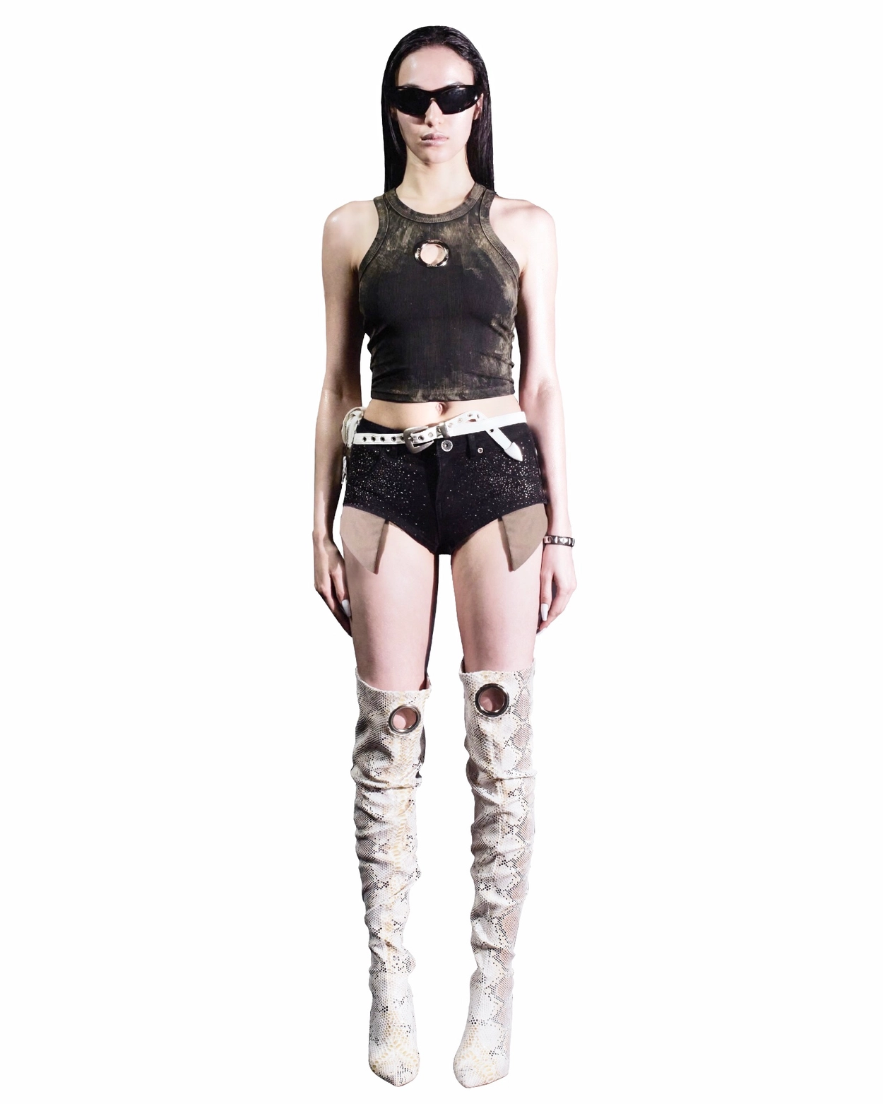 パンツ [KIMYO] DIRTY PAINT FULL STUDDED PANTS KIMYO