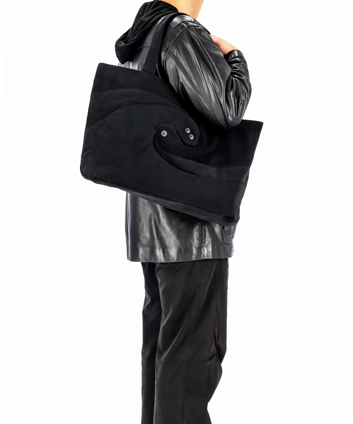 051-Spiral Tote Bag Black : THEY CALL ME 데이 콜 미