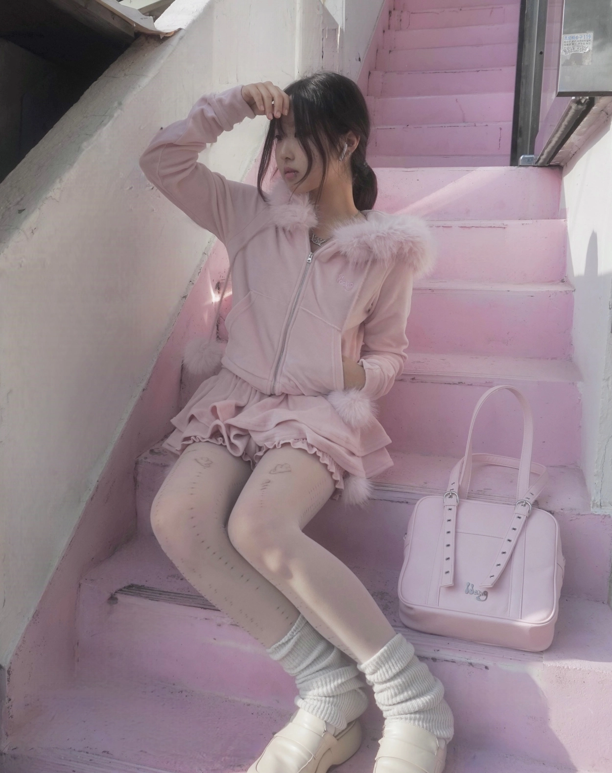 fur velvet top : idang club