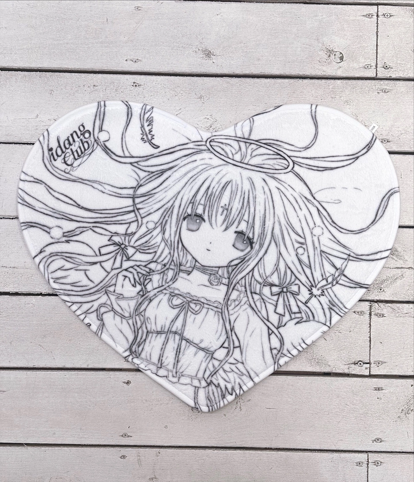 milky heart rug : IDANG Japan
