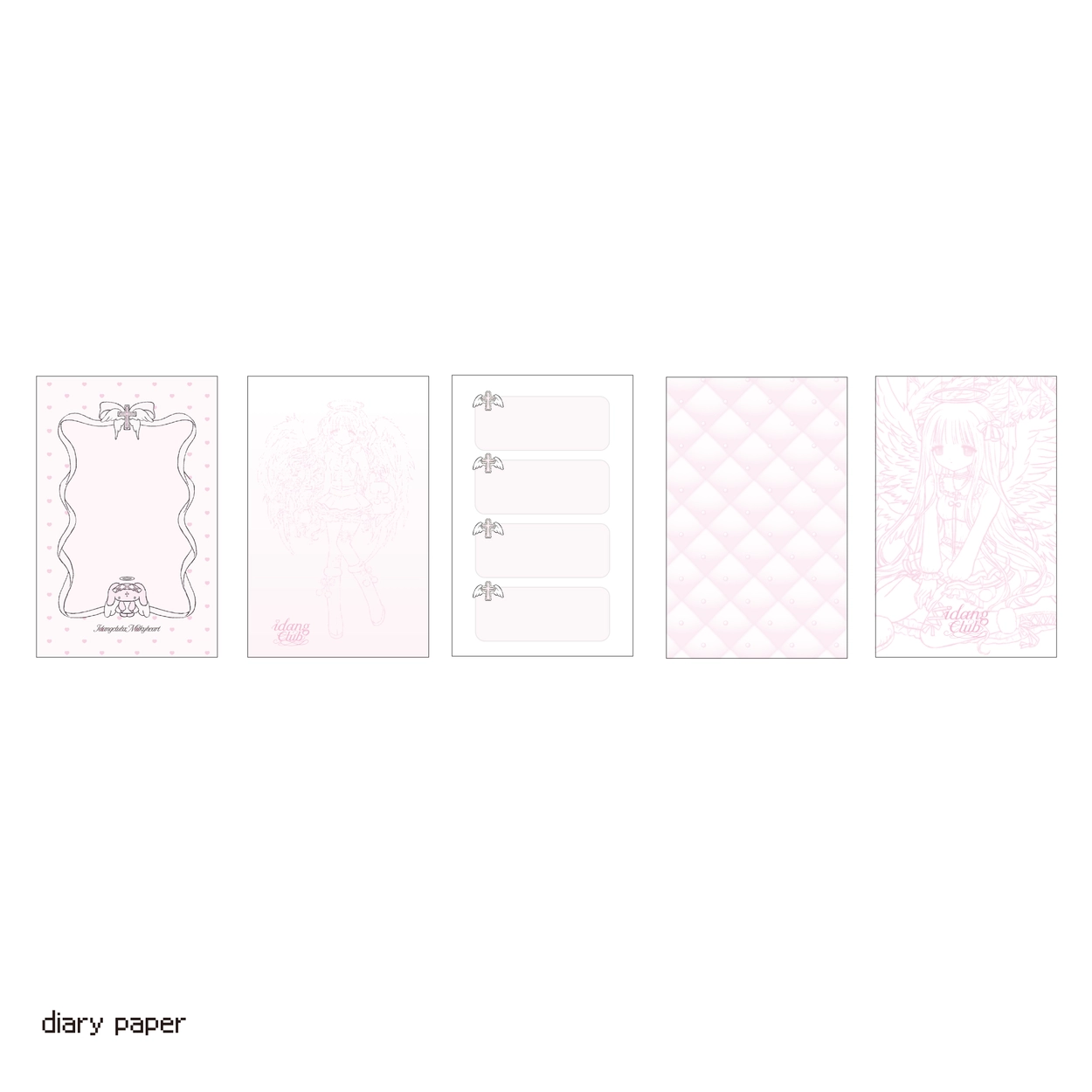 idang club milky heart 財布 diary wallet : IDANG Japan