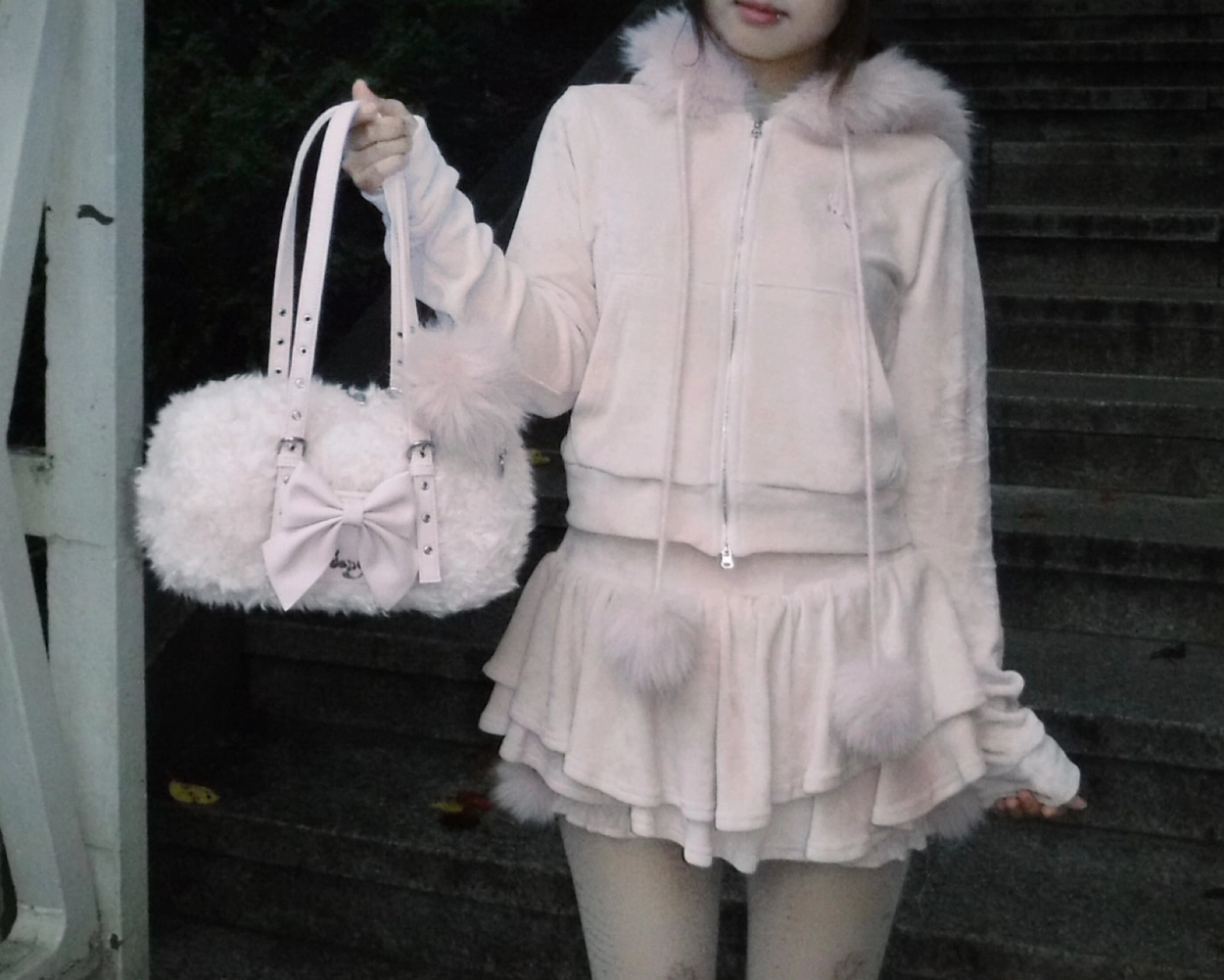 fur velvet top : idang club