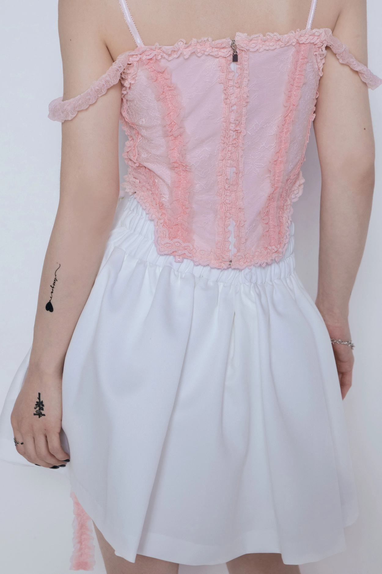 【IDANG CLUB】eyelet skirt INC White Eyelet Cotton Knee Length Skater Skirt 10P - Etsy