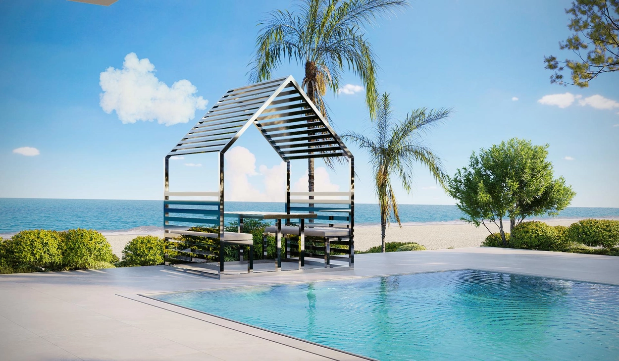 35号 高床飾台 木製手彫 かりん塗り B Iconic Booth #1 : BELLUCA