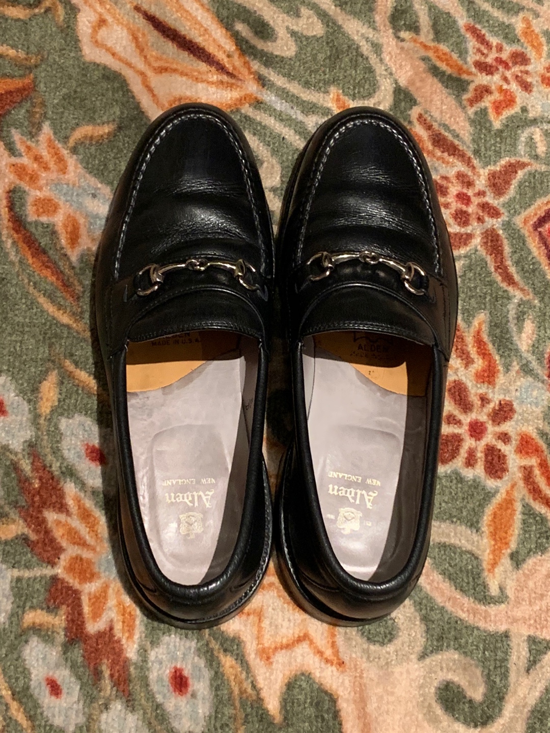 Alden] 알든 5727F Horse Bit Loafers Black Calfskin 9D