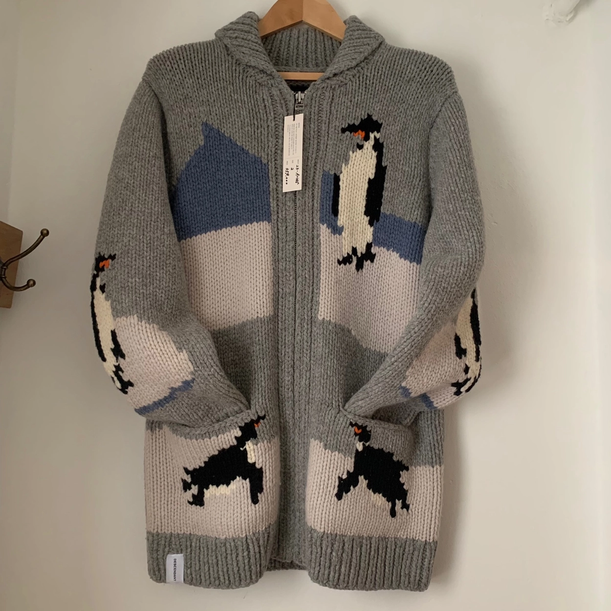 18aw DESCENDANT MANCHOT COWICHAN KNIT 1 ディセンダント