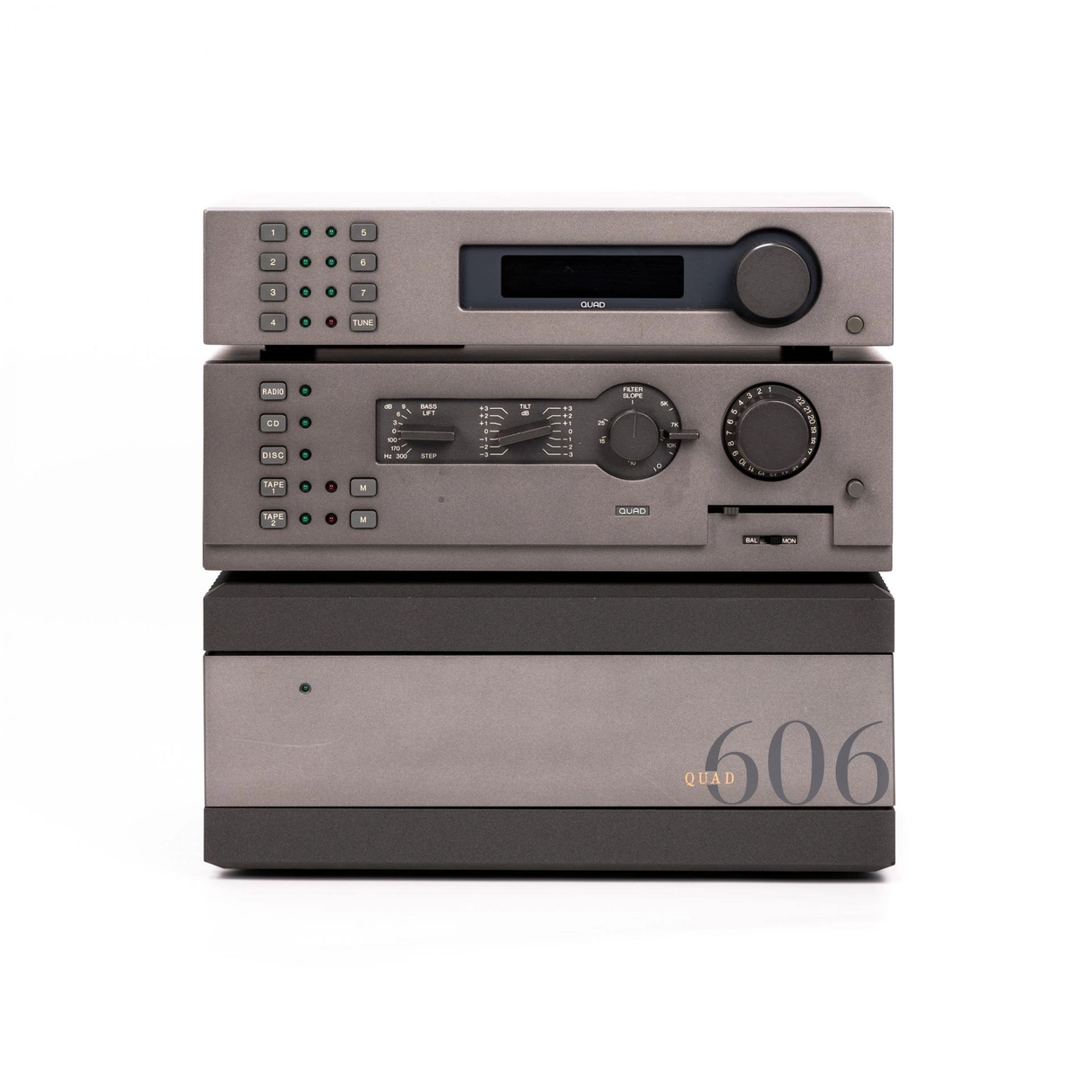 QUAD 쿼드 44 프리 606 파워 FM4 튜너 SET