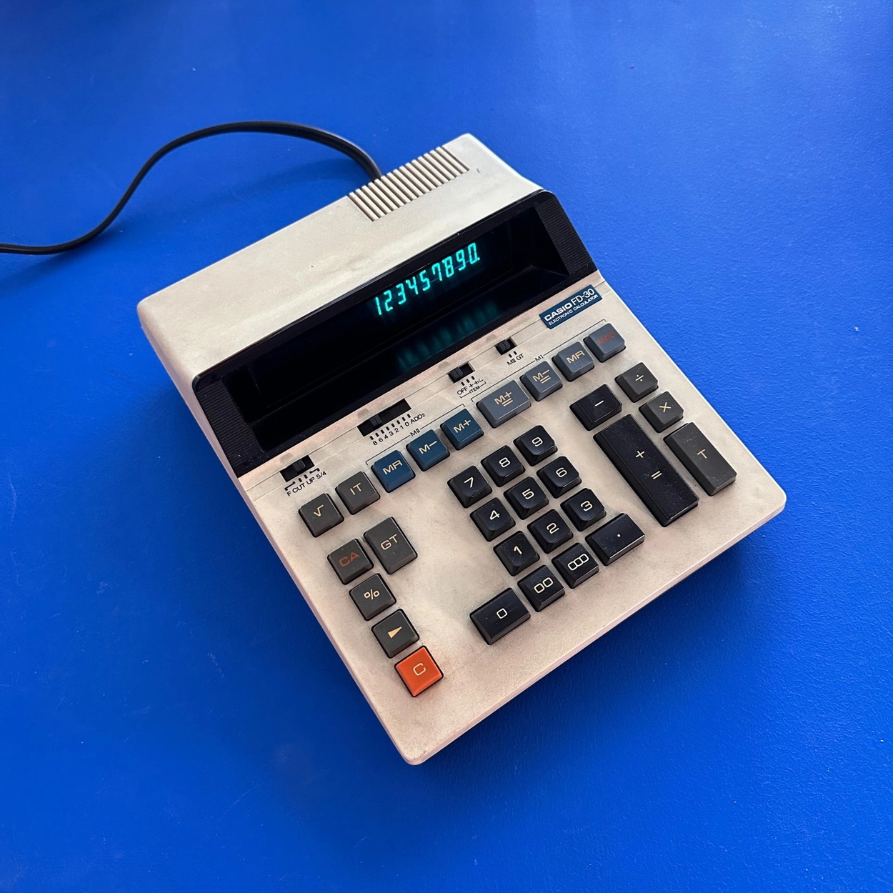 レトロ ビンテージ 高級 名機 Casio FD-30 昭和50年代 カシオ電卓 レトロ ビンテージ 高級 名機 Casio FD-30 昭和50年代 カシオ電卓