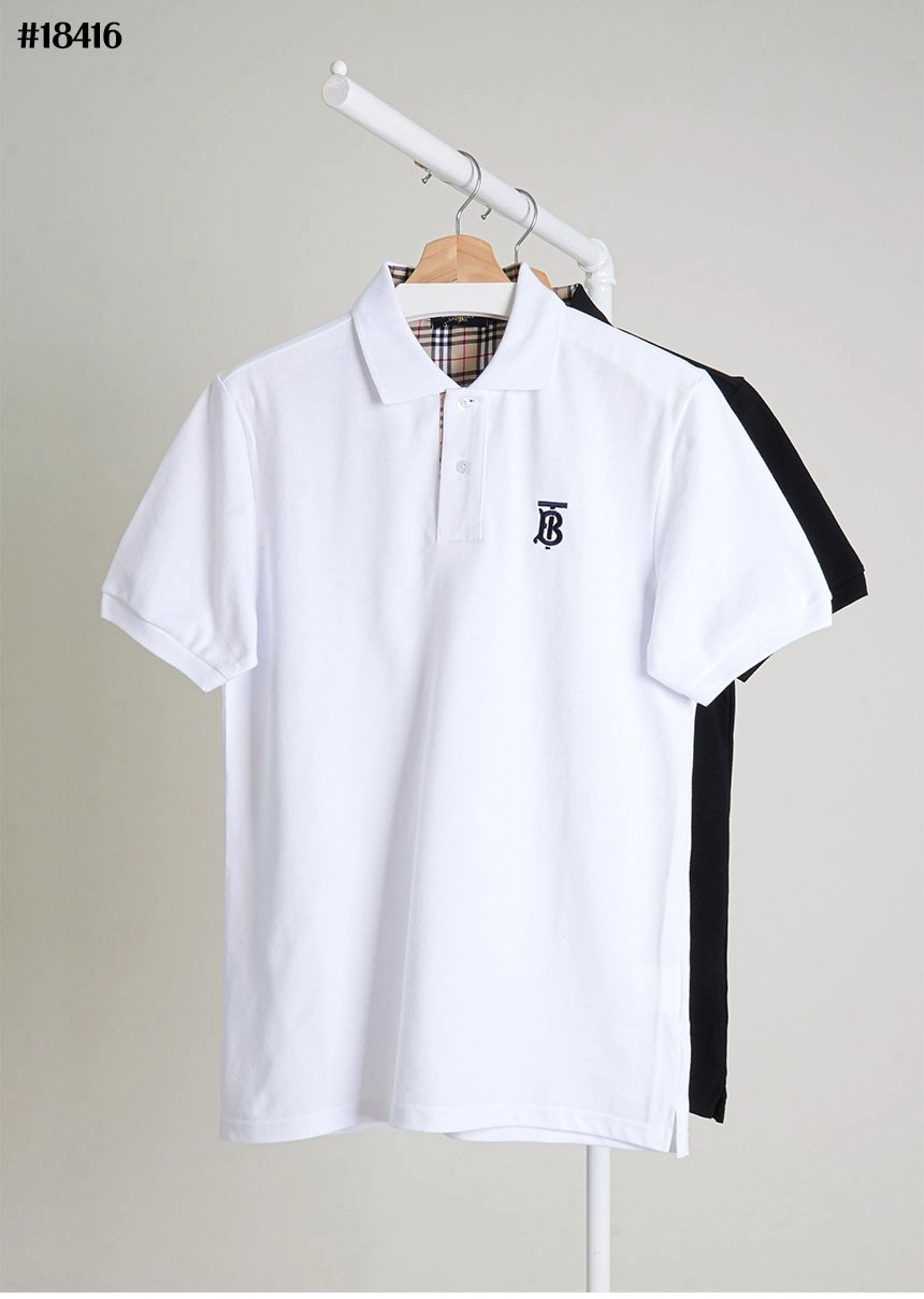 🔆 [BURBERRY] 버버리 TB 자수 로고 코튼 폴로 셔츠 🔆