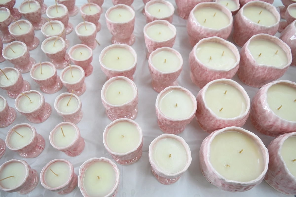 NKNIT Ceramic Candle : honeyflamingo.japan