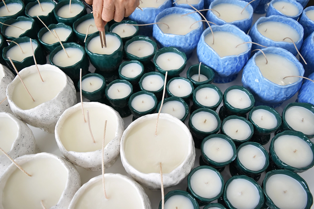 NKNIT Ceramic Candle : honeyflamingo.japan