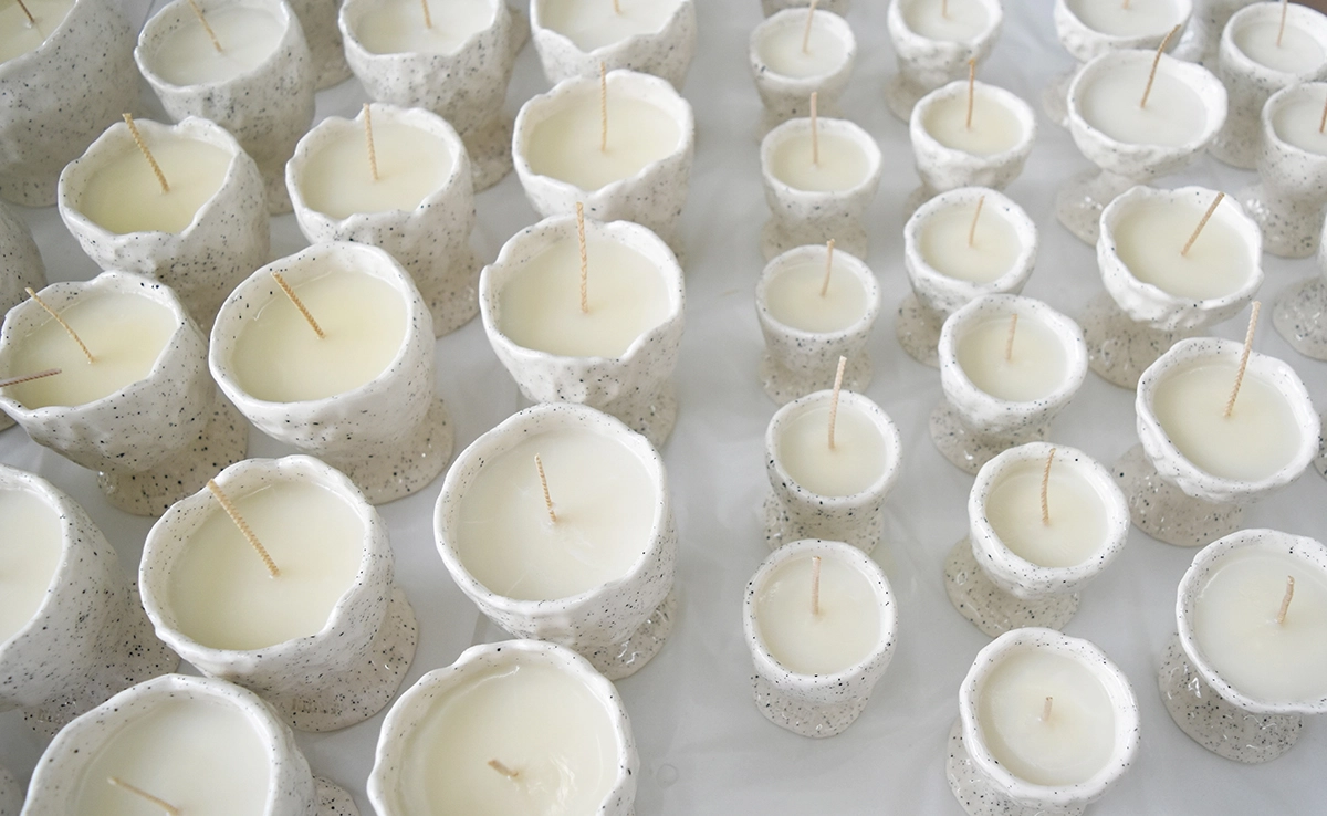 NKNIT Ceramic Candle : honeyflamingo.japan