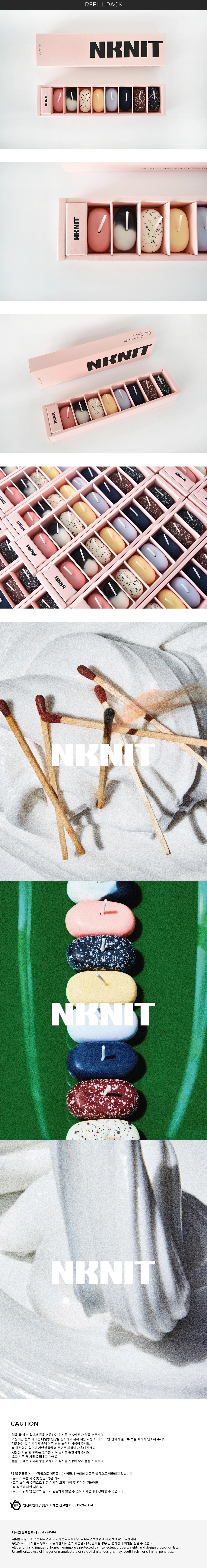 nknit honey flamingo. キャンドル ハート型 3色セット nknit honey flamingo. キャンドル ハート型 3色セット