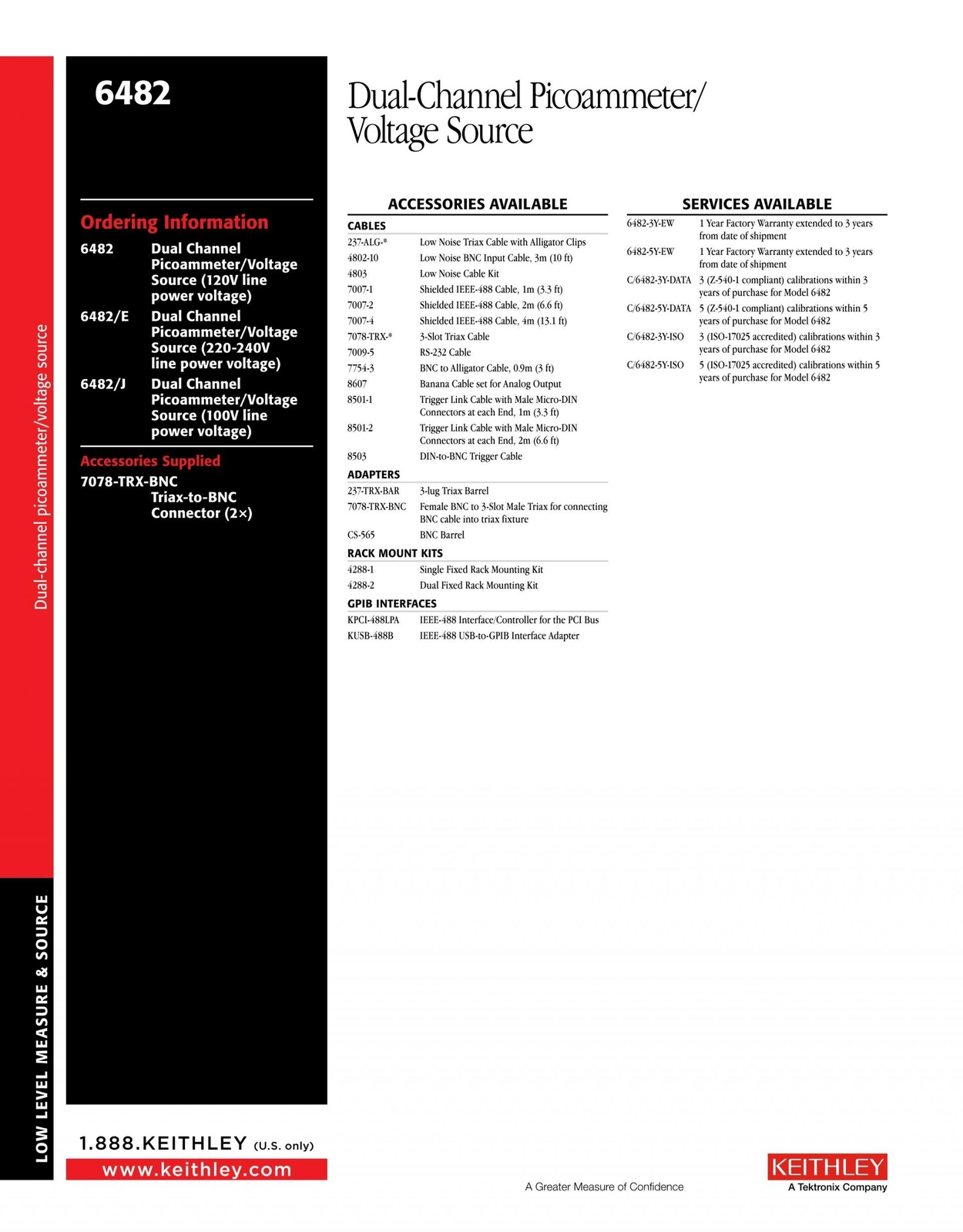 텍트로닉스 키슬리 TEKTRONIX Keithley 6487 피코암미터 (가격문의) : 굿맨시스템