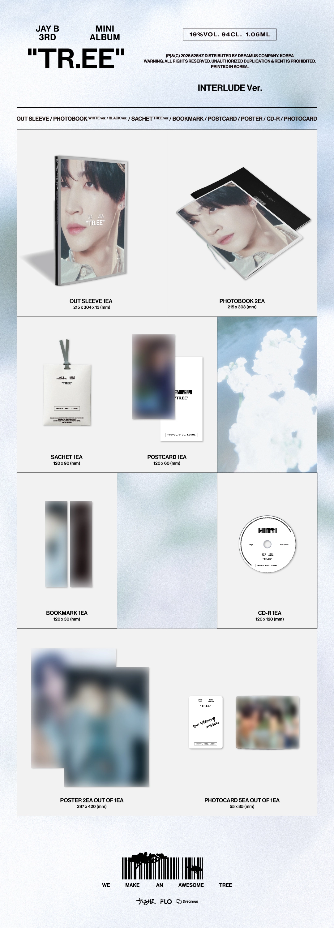 (PRE-ORDER) JAY B - 3rd Mini Album [TR.EE] (INTERLUDE Ver.)